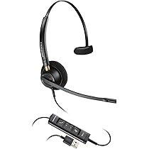 plantronics 折りたたみ式パソコン用USBヘッドセット MM-HSU18BK【USBヘッドセット】持ち運びや収納に便利な折り畳み